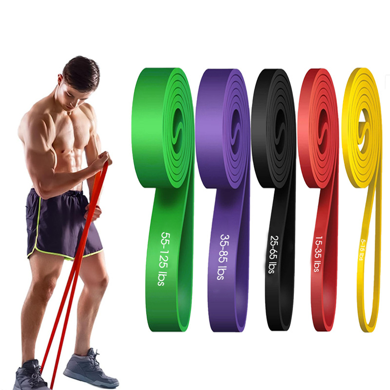 Home Gym Resistance - 5-Pack Resistance Bands Set TPE Fitness
