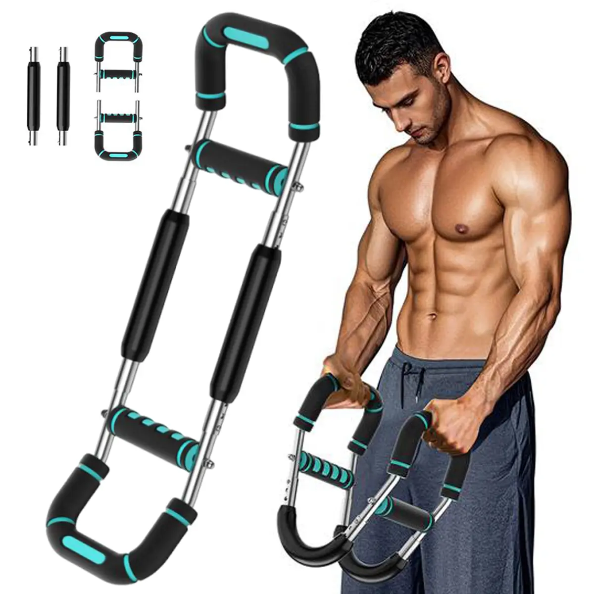 Home Gym Rig - Adjustable Power Twister Bar Arm Trainer,