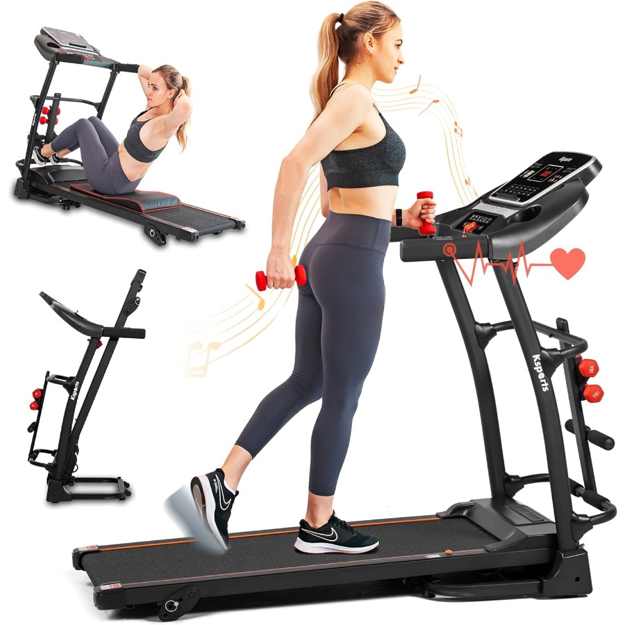 Treadmill Home Gym - Foldable 16.5 Inch Cardio Fitness Portable
