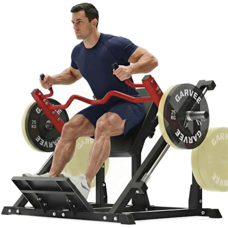 Home Gym Resistance - Plate-Loaded Smith Row Machine for Home