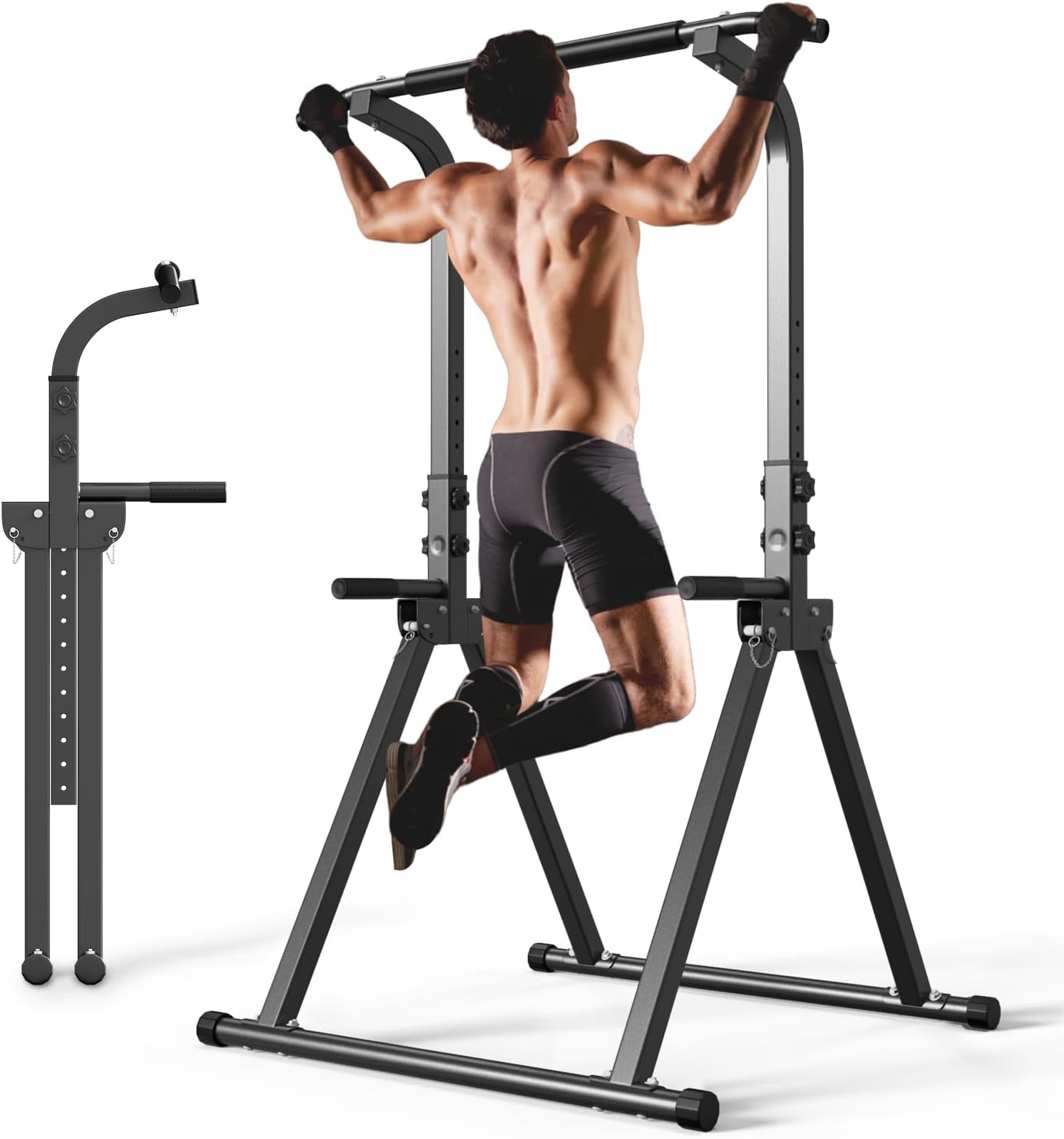 Home Gym Resistance - Foldable Pull Up Bar Stand, Multi-Function