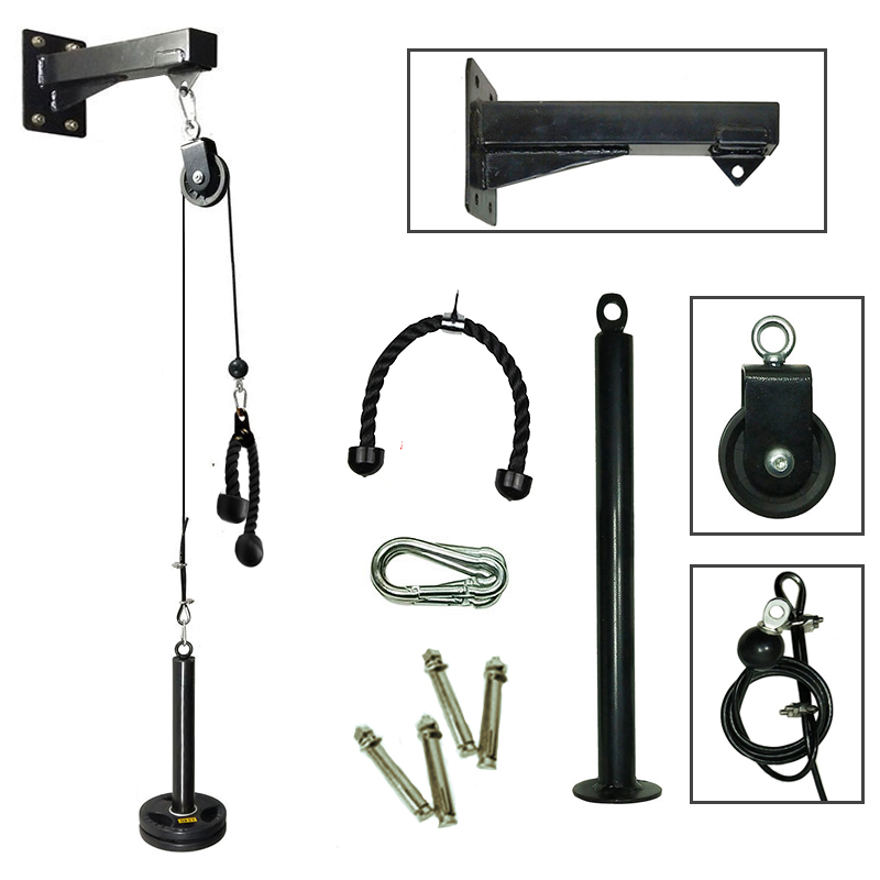 Gym Wall Mounted Fitness DIY P – обзор и цена Cable Pulley System