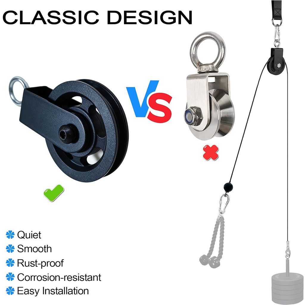 360° Silent Pulley Wheel with  – обзор и цена Cable Pulley System