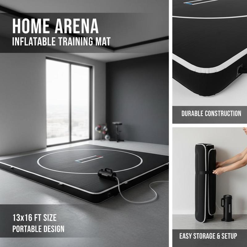 Inflatable Grappling Pad 13x13 – обзор и цена Home Gym Practice