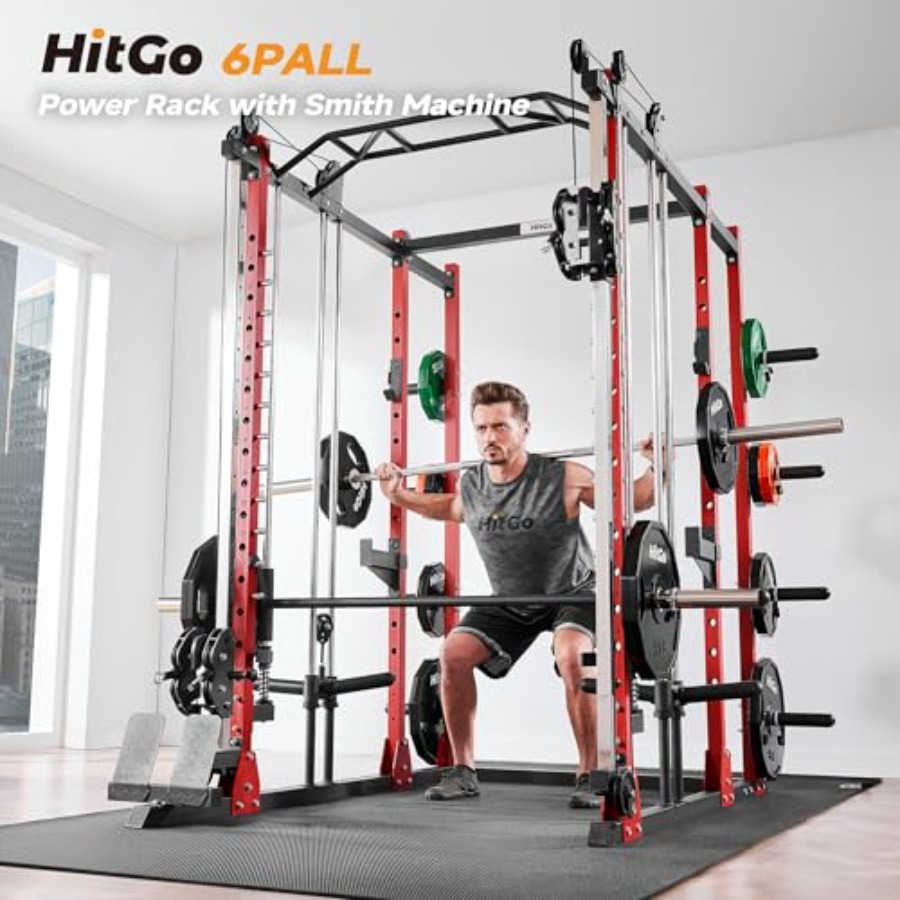 All-in-One Power Rack with Smi – обзор и цена Cable Pulley System