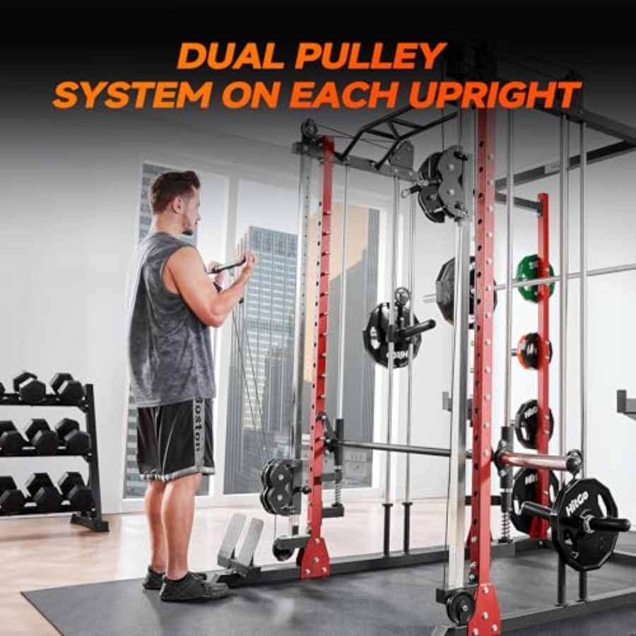 All-in-One Power Rack with Smi – обзор и цена Cable Pulley System