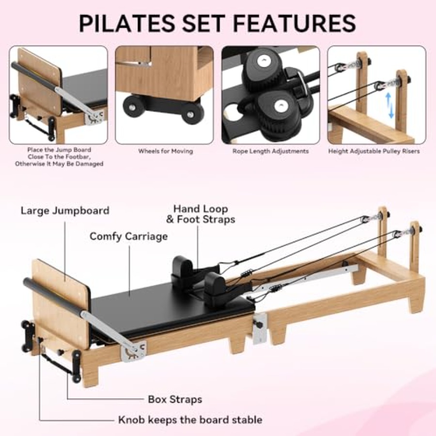 Foldable Pilates Reformer Mach – обзор и цена Home Gym Resistance