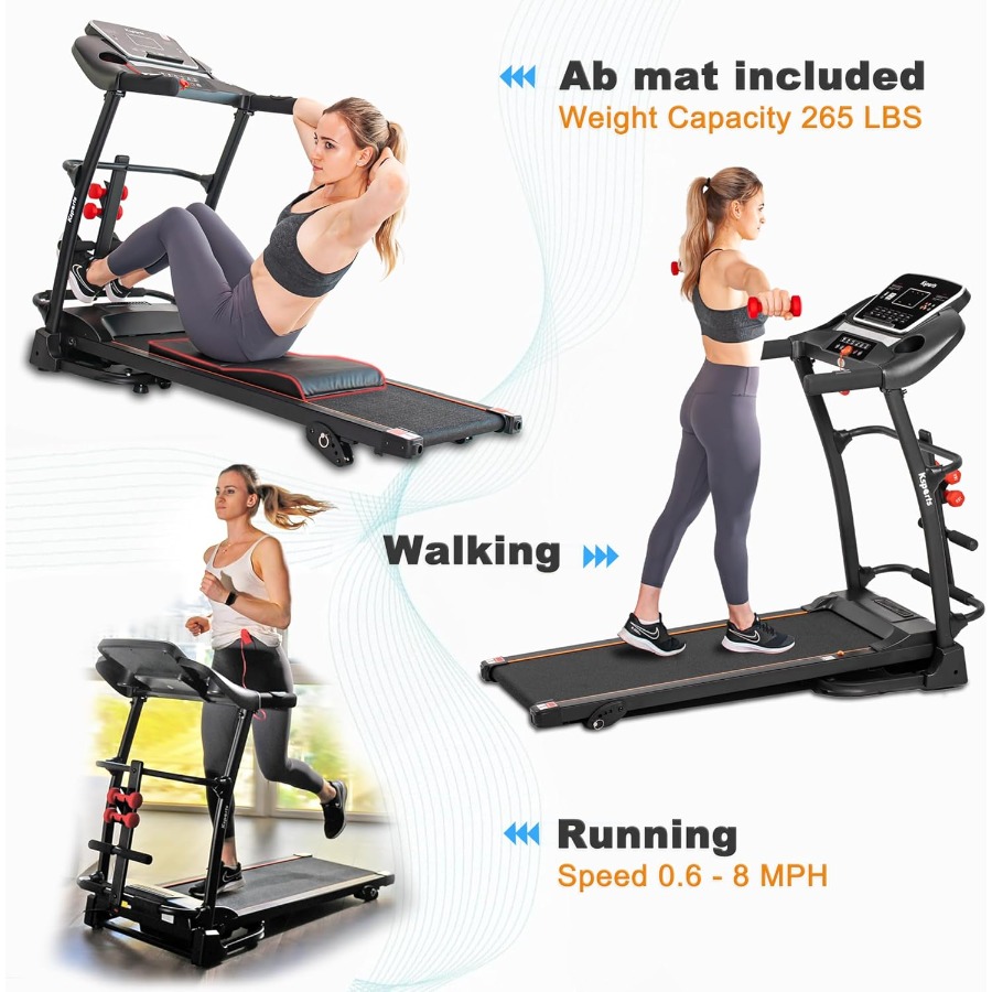 Foldable 16.5 Inch Cardio Fitn – обзор и цена Treadmill Home Gym