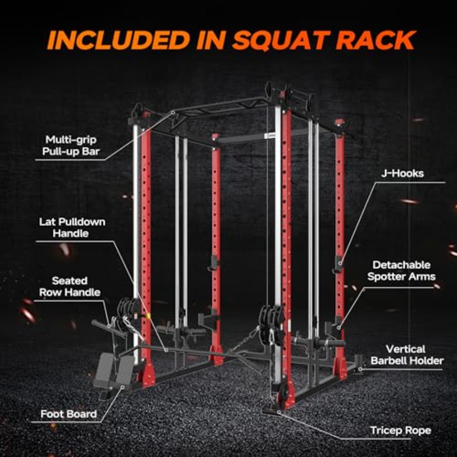 All-in-One Power Rack with Smi – обзор и цена Cable Pulley System