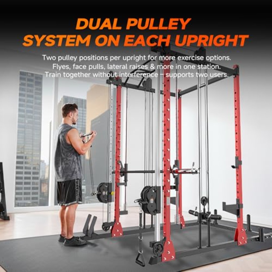 All-in-One Power Rack with Smi – обзор и цена Cable Pulley System