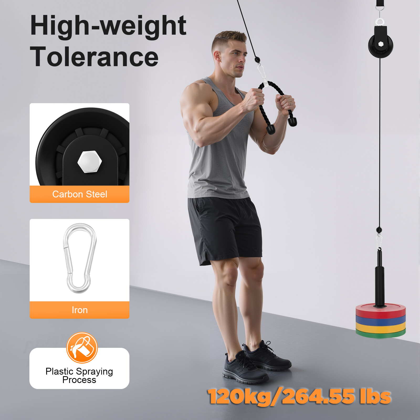 120kg Cable Pull Fitness Syste – обзор и цена Cable Pulley System