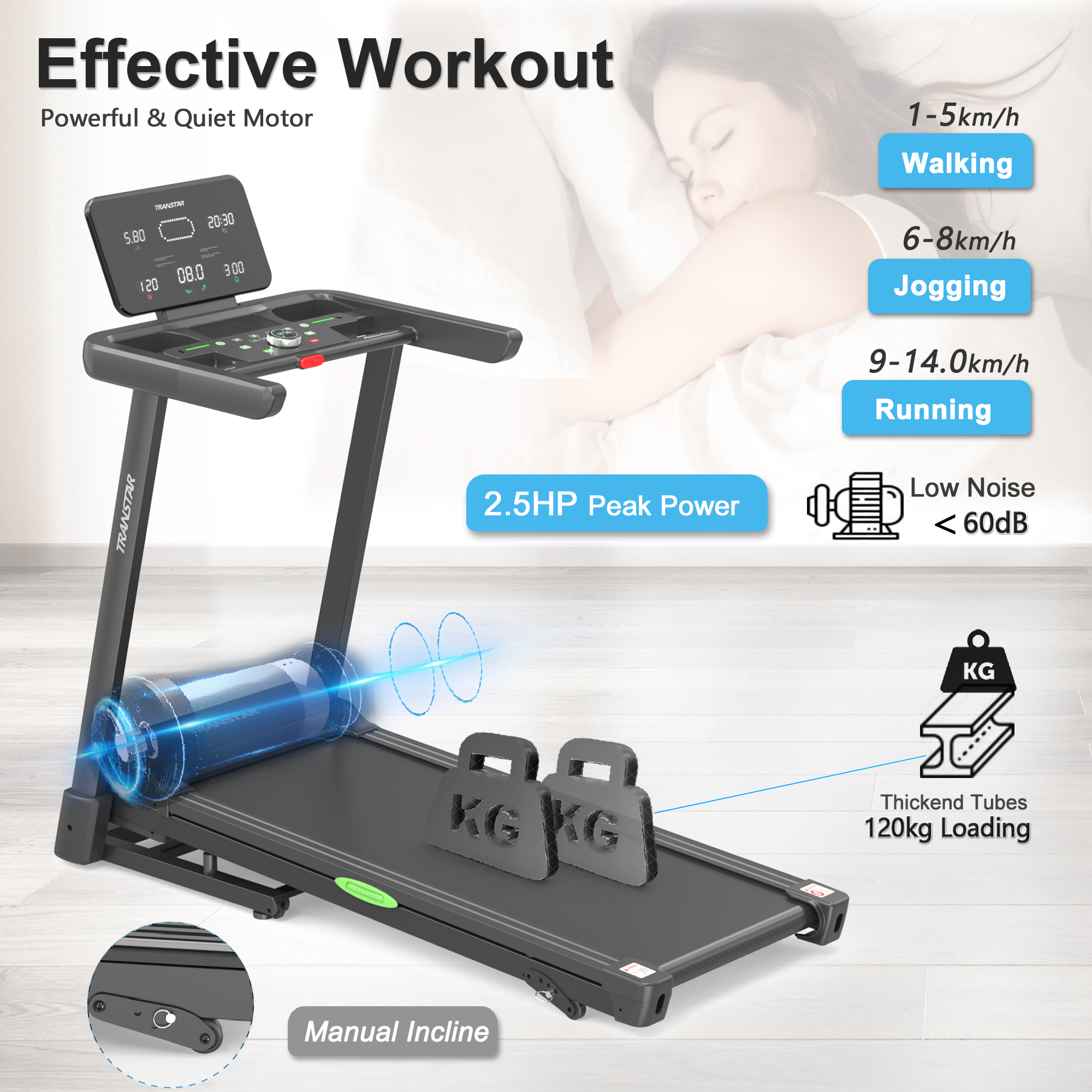 Portable Indoor Cardio Trainin – обзор и цена Treadmill Home Gym