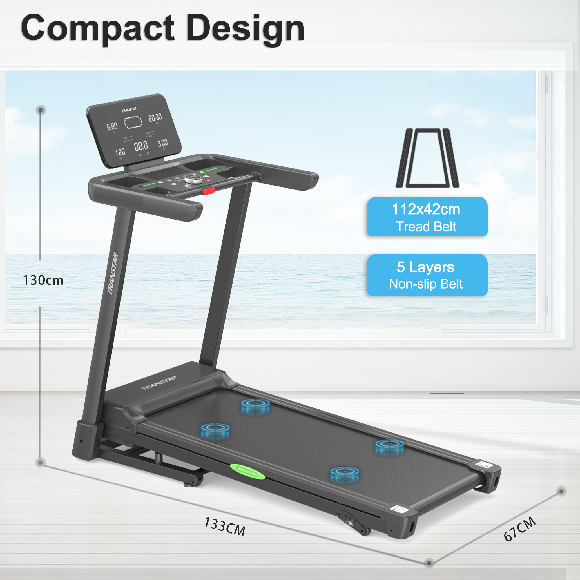 Portable Indoor Cardio Trainin – обзор и цена Treadmill Home Gym