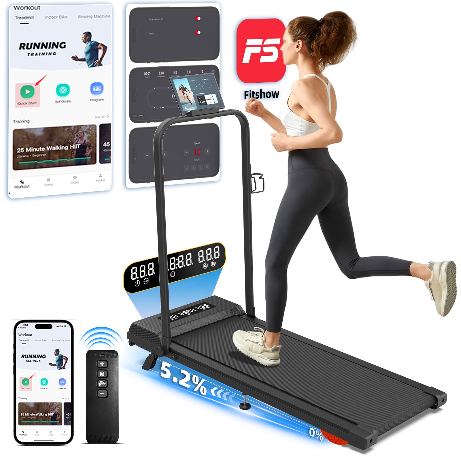 Intuitive Interface Foldable E – обзор и цена Treadmill Home Gym